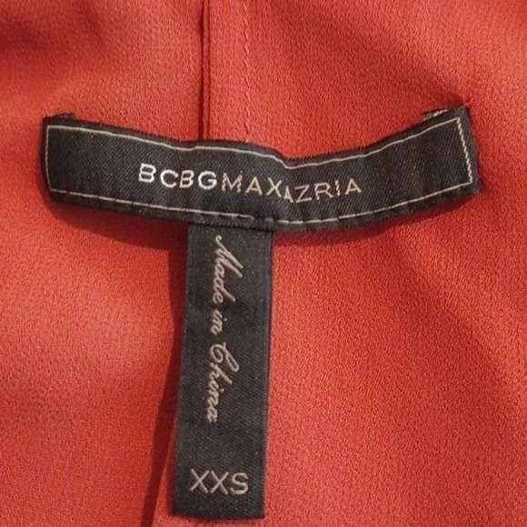 Bcbgmaxazria XXS Lissa Dress Rust - Picture 3 of 8